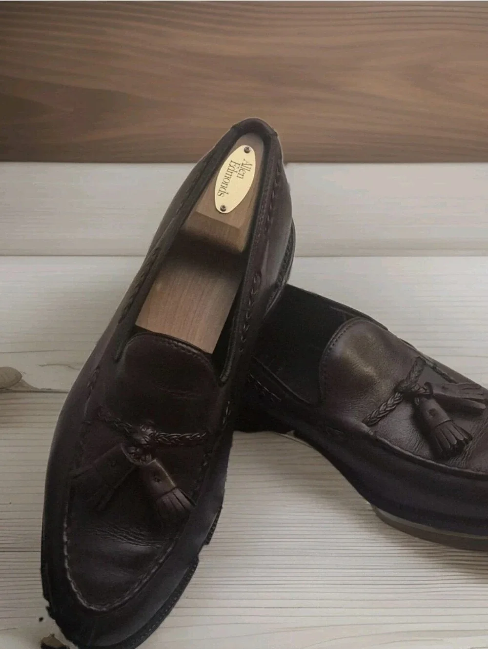 Allen Edmonds Independent Collection with calfskin leather lambskin linings 9D